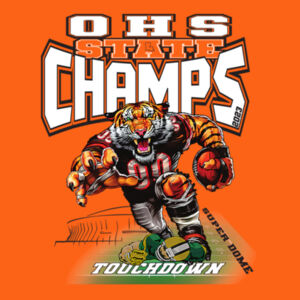 Adult t-shirt -CHAMPS FRONT BACK Design