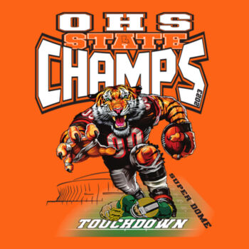 Adult t-shirt -CHAMPS FRONT BACK Design