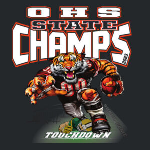 ADULT CHAMPS FONT BACK Design