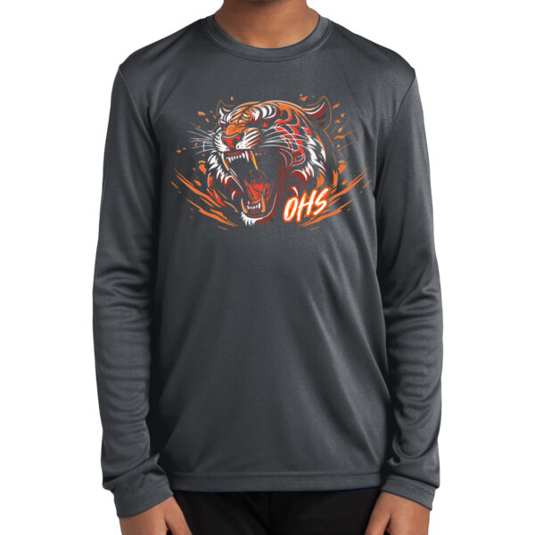 ADULT OHS ROAWING TIGER outh Long Sleeve PosiCharge ® Competitor Tee - YST350LS Thumbnail