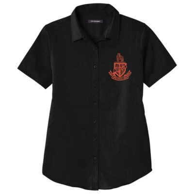 Ladies Short Sleeve SuperPro React Twill Shirt - LW809 Thumbnail