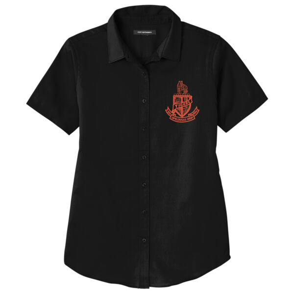 Ladies Short Sleeve SuperPro React Twill Shirt - LW809 Thumbnail