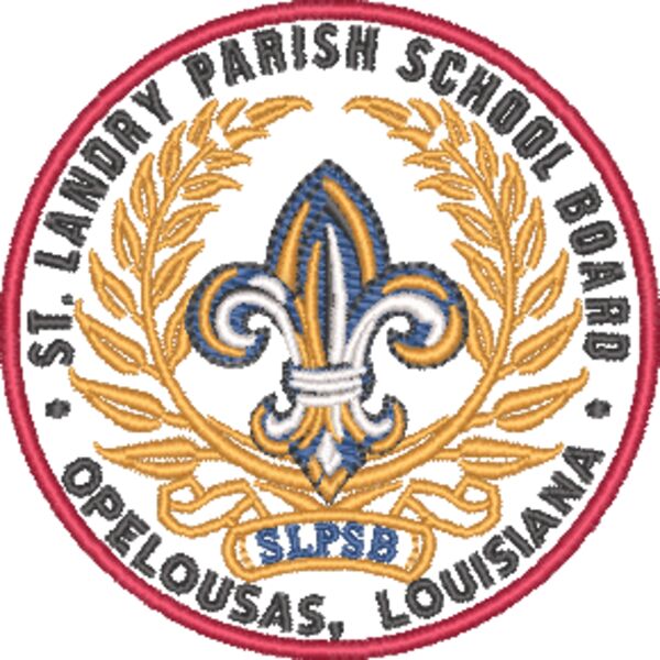 St. Landry School board Button round Thumbnail