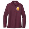 Ladies Silk Touch Long Sleeve Polo Thumbnail