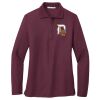 Ladies Silk Touch Long Sleeve Polo Thumbnail